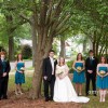 Kyle and I posing with all of our attendants